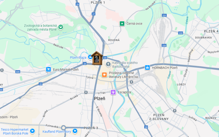 Městský holubník v Plzni mapa_plzne_3